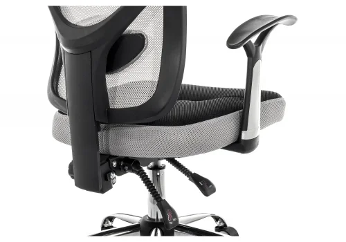 Компьютерное кресло Lody 1 серое / черное 11479 Woodville, чёрный серый/ткань, ножки/металл/хром, размеры - *1230***600*680 фото 5