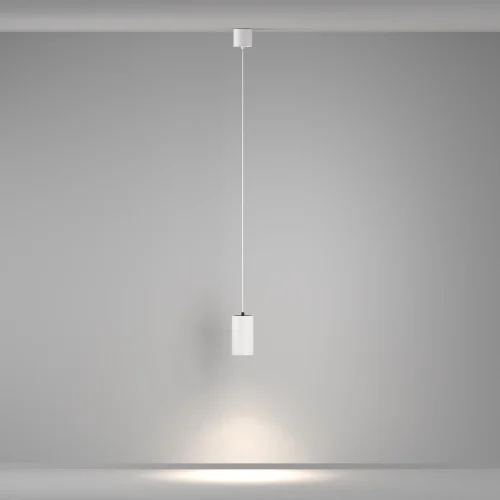 Светильник подвесной LED Vol P100PL-20W4K-W Maytoni белый на 1 лампу, основание белое в стиле современный хай-тек трубочки фото 4
