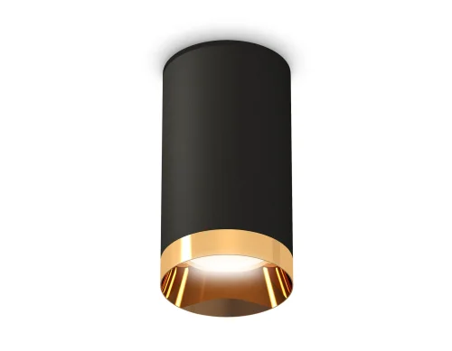 Светильник накладной Techno spot XS6323024 Ambrella light чёрный 1 лампа, основание чёрное в стиле современный круглый