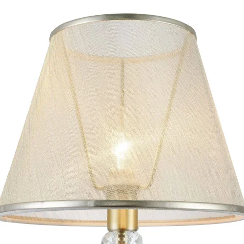 Настольная лампа Driana FR2405-TL-01-BS Freya прозрачная бежевая 1 лампа, основание античное бронза металл в стиле классический  фото 3