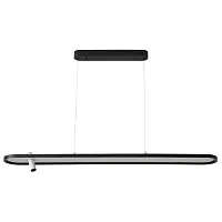 Светильник подвесной LED CONTOUR SP45W LED BLACK Crystal Lux белый на 1 лампу, основание чёрное в стиле современный линейный
