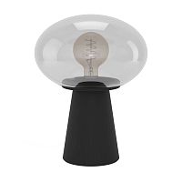 Настольная лампа Madonnina 900946 Eglo прозрачная 1 лампа, основание чёрное металл в стиле модерн 