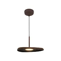 Светильник подвесной LED Agato V11089-PL Moderli коричневый на 1 лампу, основание коричневое в стиле современный лофт 