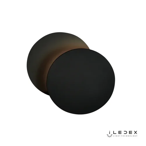 Бра LED Shell X089105 BK iLedex чёрный на 1 лампа, основание чёрное в стиле современный хай-тек 