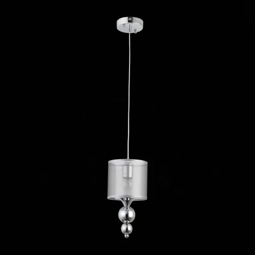 Светильник подвесной Pazione SLE107103-01 Evoluce серебряный серый 1 лампа, основание хром в стиле современный  фото 2