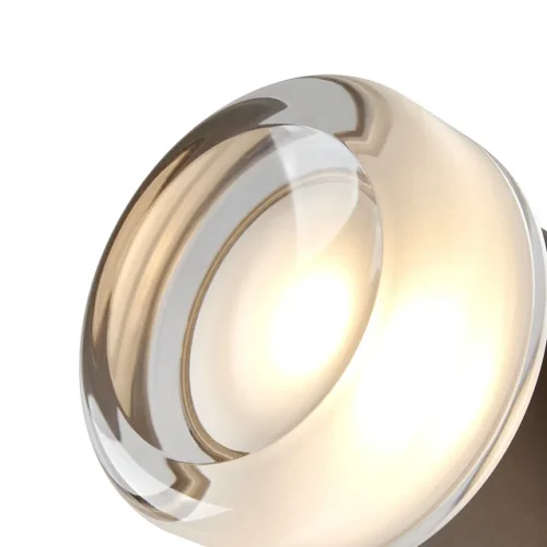 Бра LED Retro FR5603WL-L3TR Freya прозрачный на 1 лампу, основание никель в стиле современный хай-тек фото 3