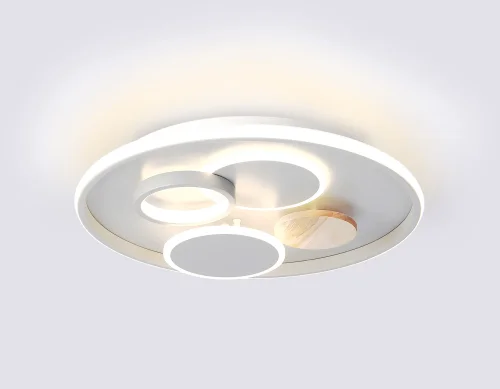 Светильник потолочный LED с пультом FL4803 Ambrella light серый 1 лампа, основание серое в стиле современный хай-тек с пультом фото 5