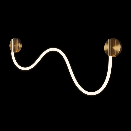Бра LED Thread 10388W Brass LOFT IT белый на 1 лампу, основание бронзовое в стиле современный хай-тек минимализм гибкий неон фото 5