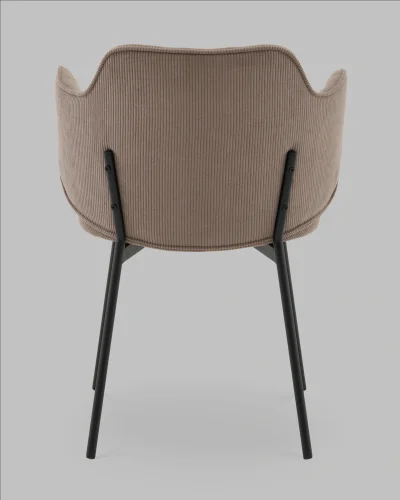 Стул Джиннет велюр капучино УТ000041753 Stool Group, капучино/велюр, ножки/металл/чёрный, размеры - ***** фото 4 Стул Джиннет велюр капучино УТ000041753 Stool Group, капучино/велюр, ножки/металл/чёрный, размеры - ***** фото 4