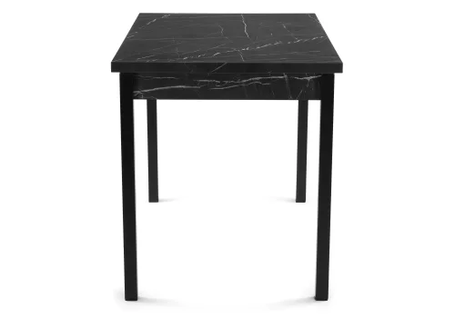 Деревянный стол Центавр 120(160)х70х76 мрамор черный / черный матовый 550560 Woodville столешница мрамор черный из лдсп фото 4