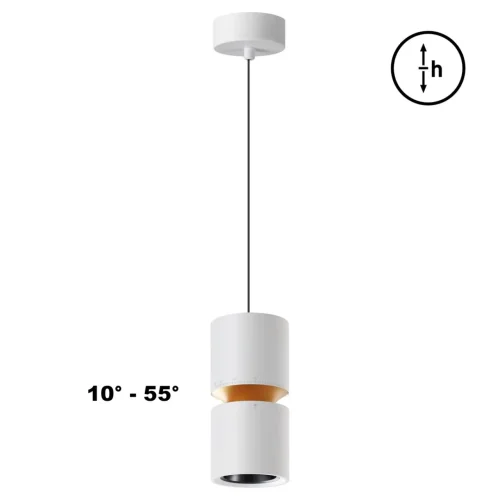 Светильник подвесной LED Aristo 359339 Novotech белый на 1 лампу, основание белое в стиле хай-тек трубочки