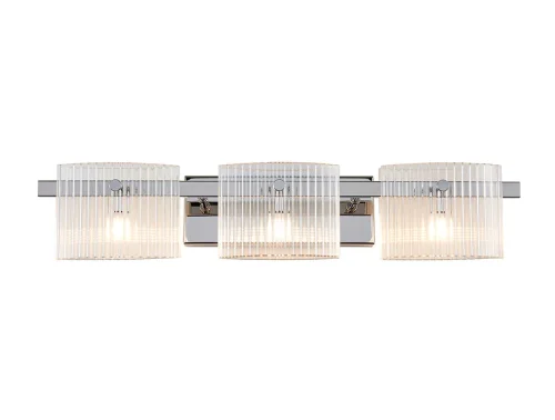 Бра 4533/A chrome Newport прозрачный на 3 лампы, основание хром в стиле американский современный классический 