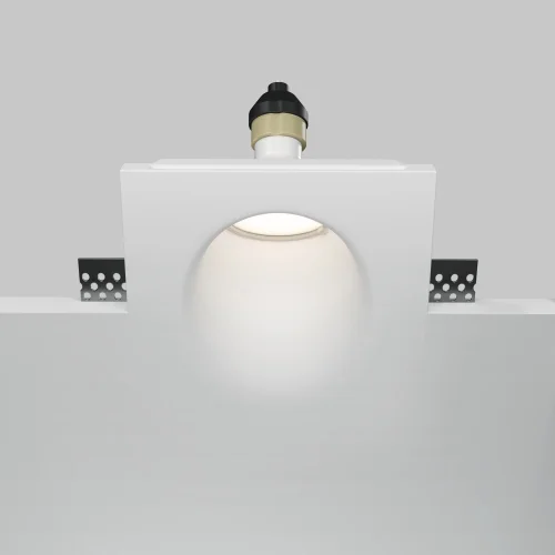 Светильник точечный Gyps Modern DL001-WW-01-W Maytoni белый 1 , основание белое в стиле хай-тек современный для затирки фото 4