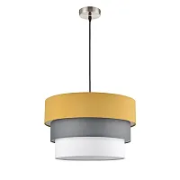 Светильник подвесной Ilaida 8038/3 Lumion разноцветный на 3 лампы, основание никель в стиле современный 