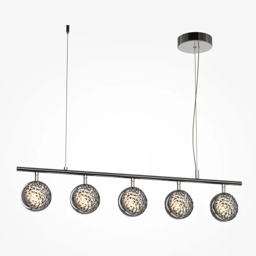 Светильник подвесной LED Mind MOD299PL-L48BC3K Maytoni серый на 1 лампу, основание чёрное в стиле современный шар фото 5