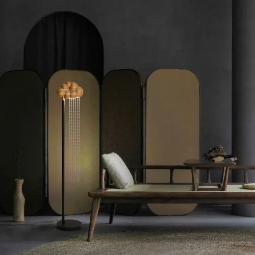 Торшер TELSE Dark brown 212085-23 ImperiumLoft коричневый на 1 лампу, основание чёрное в стиле современный фото 16