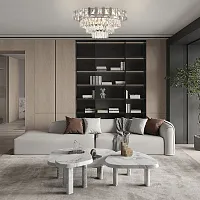 Люстра потолочная Sorrento-8109 378109/8/570 CR Arte Milano прозрачная на 8 ламп, основание хром в стиле современный 