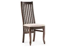 Деревянный стул Арлет ткань Tenerife latte / венге коричневый 615255 Woodville, бежевый/ткань, ножки/массив дерева/венге коричневый, размеры - *1020****