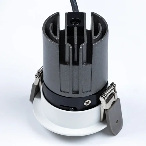 Светильник точечный LED Scroll A3311PL-1WH Arte Lamp чёрный белый 1 лампа, основание белое в стиле современный круглый фото 4