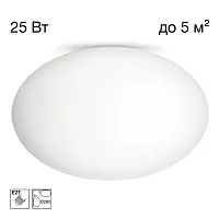 Светильник потолочный Ron CL941E28 Citilux белый на 1 лампу, основание белое в стиле современный шар