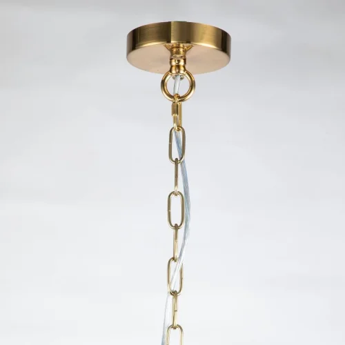 Люстра подвесная Lyra 2968-15P Favourite прозрачная на 15 ламп, основание бронзовое в стиле современный  фото 2