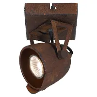 Спот с 1 лампой лофт Montgomery GRLSP-9506 Lussole коричневый GU10 в стиле лофт 