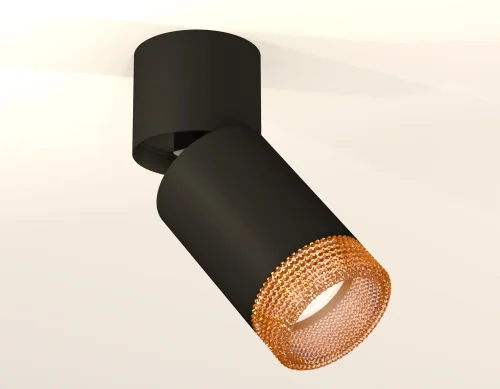 Светильник накладной Techno Spot XM XM6313064 Ambrella light чёрный коричневый 1 лампа, основание чёрное в стиле хай-тек современный круглый фото 2