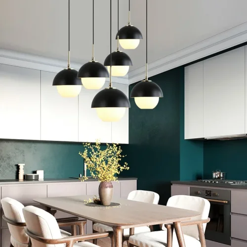 Светильник подвесной OLVE 140908-26 ImperiumLoft белый на 1 лампу, основание латунь в стиле скандинавский фото 5 Светильник подвесной OLVE 140908-26 ImperiumLoft белый на 1 лампу, основание латунь в стиле скандинавский фото 5