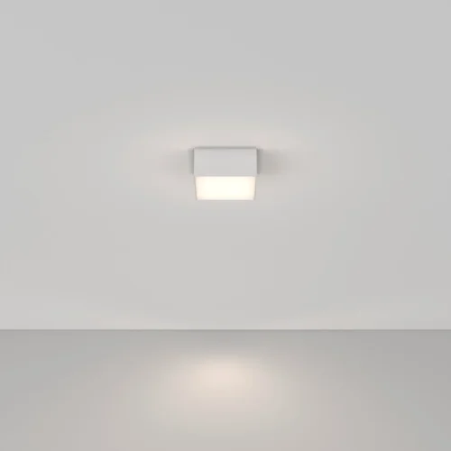 Светильник накладной LED Zon C032CL-12W4K-SQ-W Maytoni белый 1 лампа, основание белое в стиле современный  фото 4