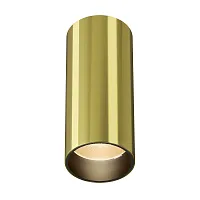 Светильник накладной LED Focus LED C056CL-L12W2.7K-W-BS Maytoni латунь на 1 лампу, основание латунь в стиле современный хай-тек трубочки круглый