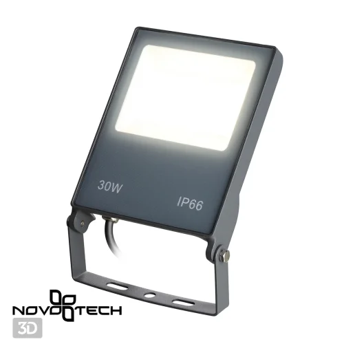 Прожектор LED Armin 358578 Novotech уличный IP66 серый 1 лампа, плафон серый в стиле хай-тек современный LED фото 4