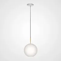 Светильник подвесной BUBBLE B MILK A 213789-23 ImperiumLoft белый на 1 лампу, основание золотое в стиле современный лофт 