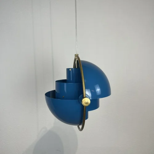 Светильник подвесной Weisdorff 123427-22 ImperiumLoft синий 1 лампа, основание латунь в стиле современный лофт арт-деко  фото 5