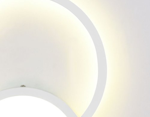 Бра LED Orbital line FL411 Ambrella light белый на 1 лампа, основание белое в стиле хай-тек  фото 2