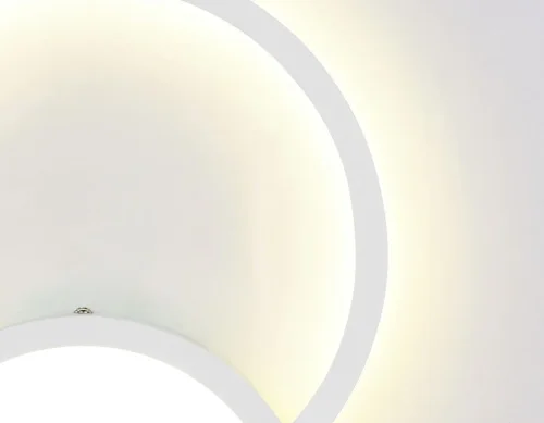 Бра LED Orbital line FL411 Ambrella light белый на 1 лампу, основание белое в стиле хай-тек фото 2