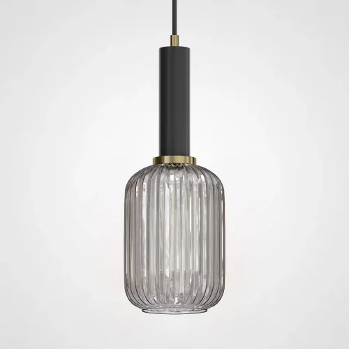 Светильник подвесной Ferm Living chinese lantern A Black/Gray 179891-26 ImperiumLoft серый 1 лампа, основание чёрное в стиле современный лофт 