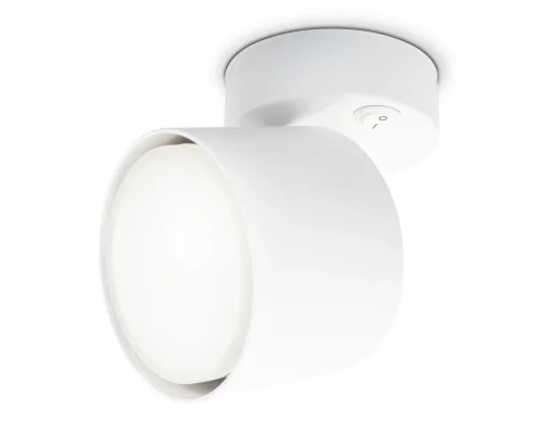 Светильник накладной TA132 Ambrella light белый 1 лампа, основание белое в стиле хай-тек современный круглый фото 4