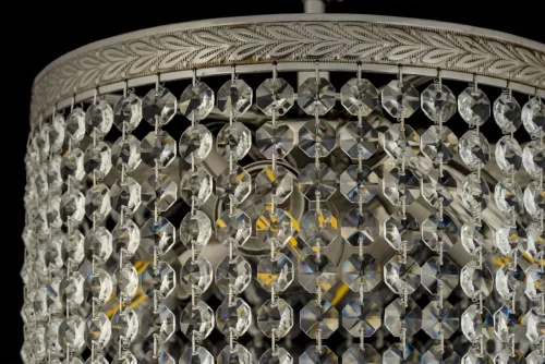 Люстра хрустальная потолочная Cremono E 1.2.25.200 N Dio D'Arte без плафона на 4 лампы, основание никель в стиле классический фото 2