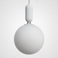 Светильник подвесной Parachilna 179985-22 ImperiumLoft белый 1 лампа, основание белое в стиле модерн молекула шар
