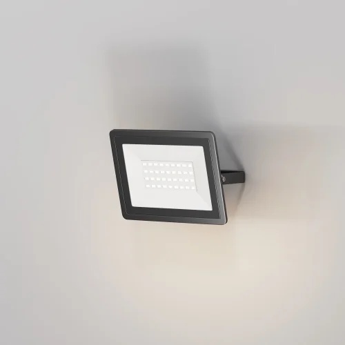 Прожектор LED Flood FL001-L30B4K Maytoni уличный IP чёрный на 1 лампу, плафон прозрачный в стиле современный хай-тек LED фото 2