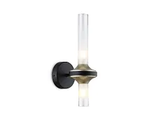 Бра LH55355 Ambrella light прозрачный на 2 лампы, основание чёрное в стиле классический 