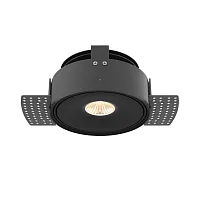 Светильник точечный LED Move DL060-9W3-4-6K-TRS-B Maytoni чёрный 1 лампа, основание чёрное в стиле современный хай-тек круглый для затирки