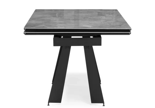 Керамический стол Марвин 160(220)х90х76 серый глняец / черный 571394 Woodville столешница серая из керамика фото 6