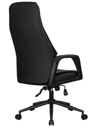 Офисное кресло для руководителей DOBRIN KEN (черный (RXT051-21)) цвет сиденья черный, цвет основания черный Dobrin, чёрный/экокожа, ножки/металл/, размеры - 1180*1265**** фото 5