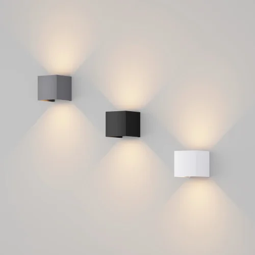 Настенный светильник уличный LED Fulton O572WL-L6W Maytoni уличный IP54 белый на 1 лампу, плафон белый в стиле современный LED фото 4