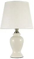Настольная лампа Lorenzo E 4.1 LG Arti Lampadari белая 1 лампа, основание белое керамика в стиле классический 