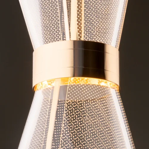 Светильник подвесной LED Dress FR5438PL-L6G Freya прозрачный на 1 лампу, основание золотое в стиле современный фото 9
