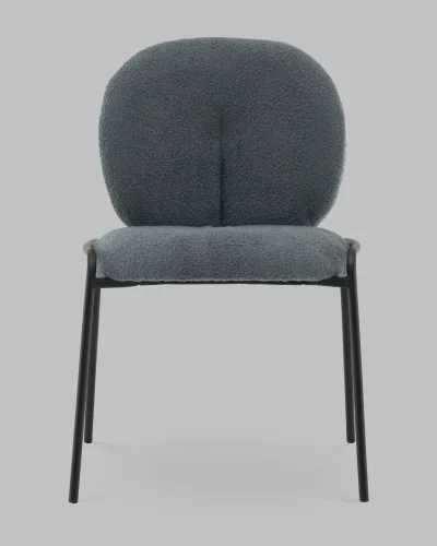 Стул Моллек букле темно-серый УТ000041522 Stool Group, серый/букле, ножки/сталь/чёрный, размеры - *****