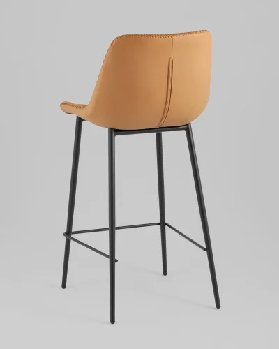 Стул барный Arch, экокожа, коричневый УТ000039350 Stool Group, коричневый/экокожа, ножки//чёрный, размеры - ****435*510 фото 4