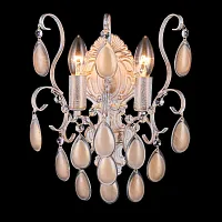 Бра  SEVILIA AP2 GOLD Crystal Lux золотой 2 лампы, основание белое в стиле арт-деко 